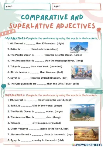 Comparatives and Superlatives