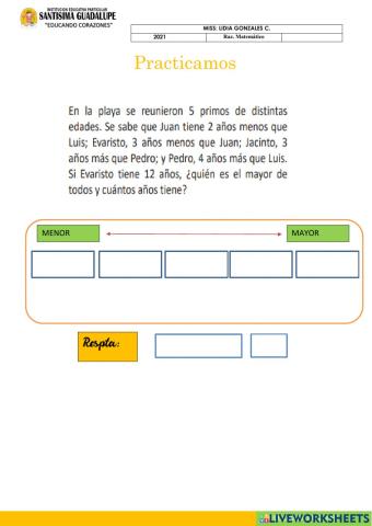 Orden de información III