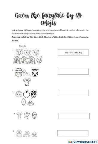 Guess the fairytale by its emojis