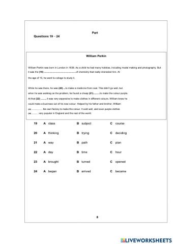 Complete the paragraph with the correct word