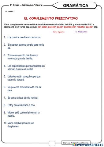Complemento predicativo
