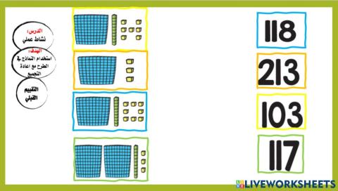 نشاط عملي : التقييم القبلي