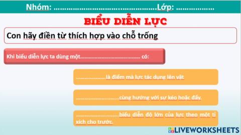 Tìm hiểu về biểu diễn lực