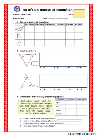 Viii practica semanal de matematica