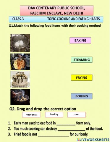 Cooking and Eating Habits