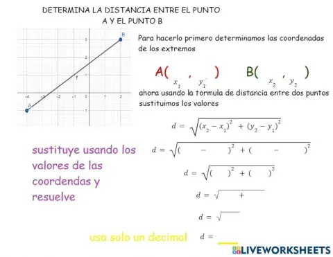 Distancia entre dos puntos