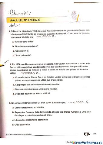 	o brasil da segunda metade do séculoxx