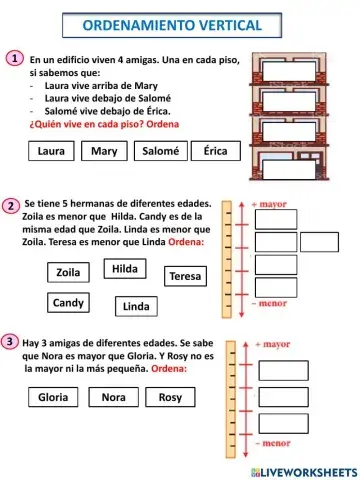 Ordenamiento vertical