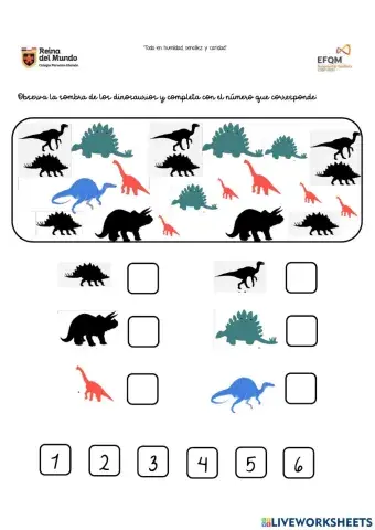 Conteo de dinosaurios