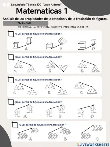 Traslación y Rotación de Figuras