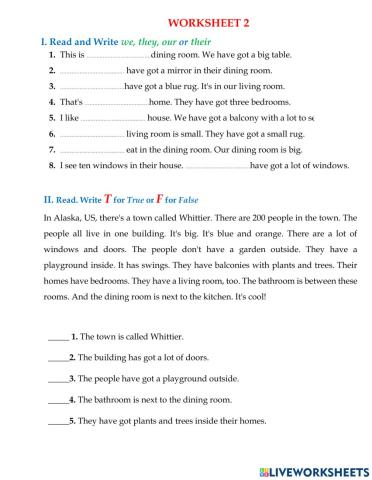 Look 2 - Unit 3 - WS 2