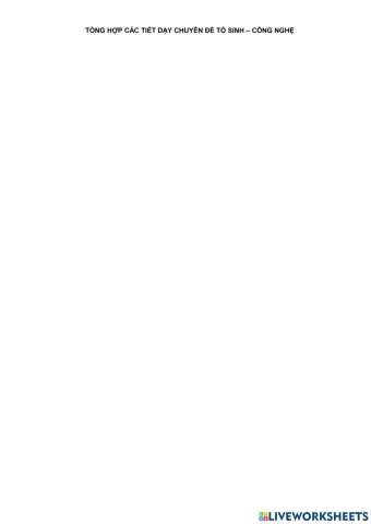 Tiết dạy chuyên đề tổ sinh