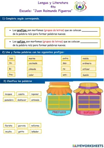 Sufijos y Prefijos