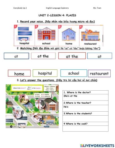 Everybody up 2-unit 2-lesson 4-places