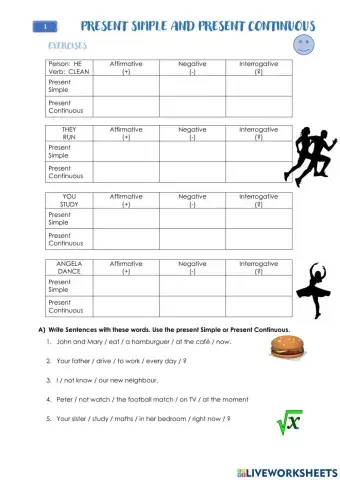 Present Simple and Present Continuous