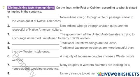 12 Adv- Unit 2- Fact or opinion