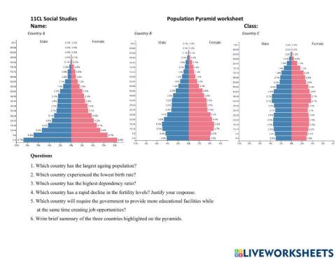 11 CL Population Pyramid - Interpretation of Data