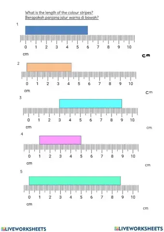 Measure using sub standard and standard units