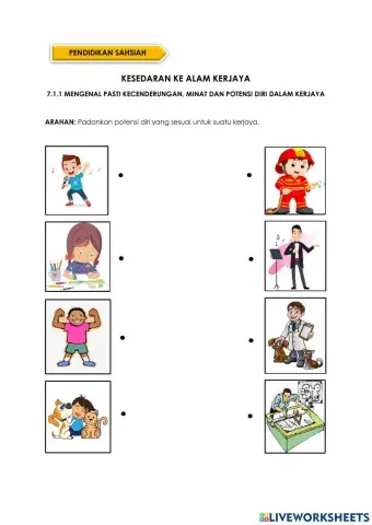 7.1.1 Kecenderungan Minat dan Potensi Diri Dalam Kerjaya