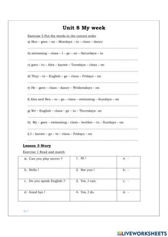 Up 2- Unit 8- Lesson 2