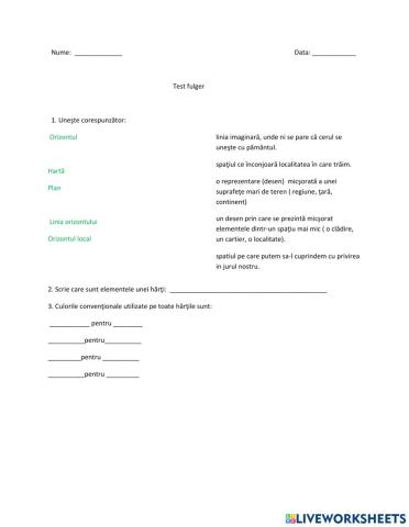 Elemente ale orizontului local