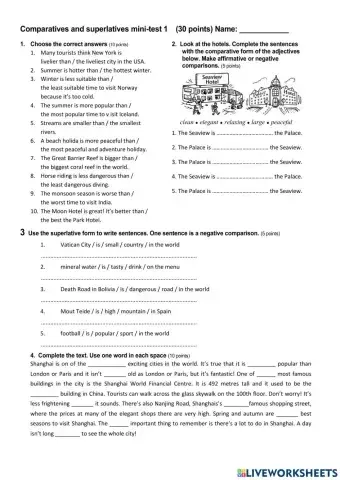Comparatives&superlatives 2ESO