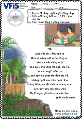 Vietnamese Week 6 - Đọc 1