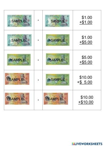 Money Addition
