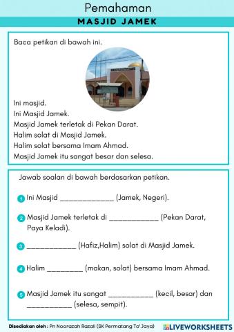 Pemulihan : Masjid Jamek