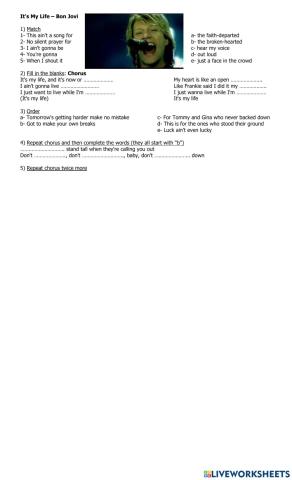 It's my life - Bon Jovi