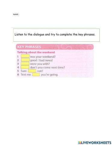 Unit 6 page 68 exercise 2