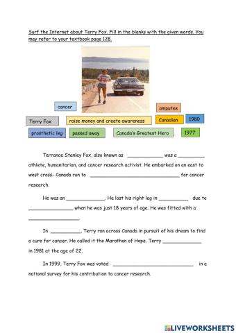 Overcoming the odds- Terry Fox