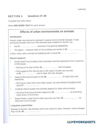 Listen - cam 13 - test 1 - section 4