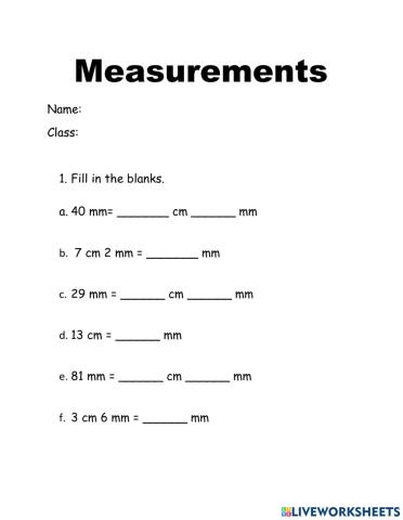 Measurements