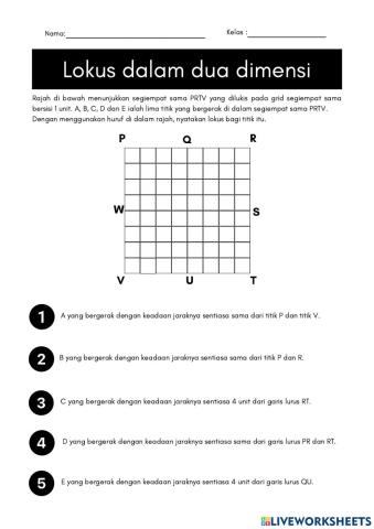 Lokus dalam dua dimensi
