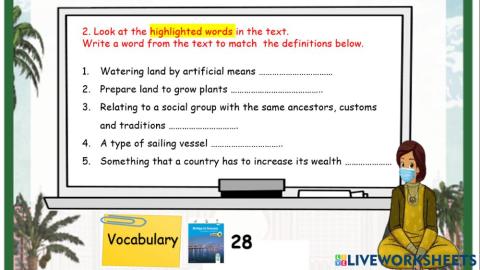 G8 unit 3 lesson 1-2 vocabulary