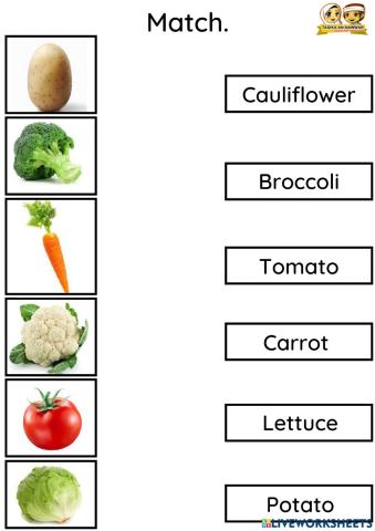 ENG : Types of vegetable