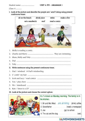 FF3 - Unit 4- Grammar 1