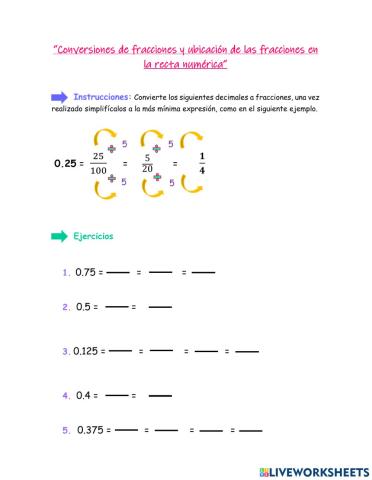 Ubicación de fracciones