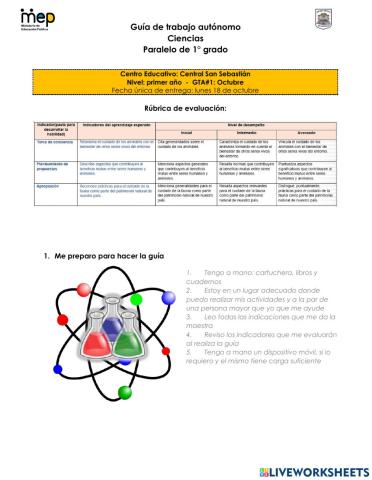 GTA -1 Octubre Ciencias