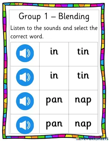 Jolly Phonics - Ants - Blending