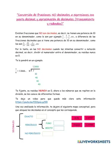 Aproximación de decimales