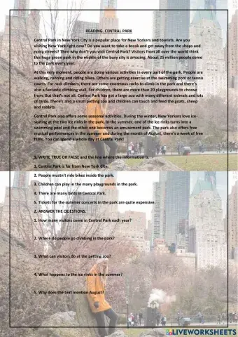 Reading: Central Park