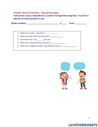 my personal information 