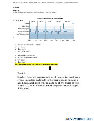 Reading comprehension