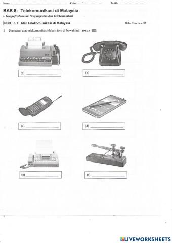 Alat Telekonikasi di Malaysia