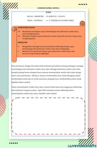 Penggunaan Tekhnologi dalam Memanfaatkan SDA