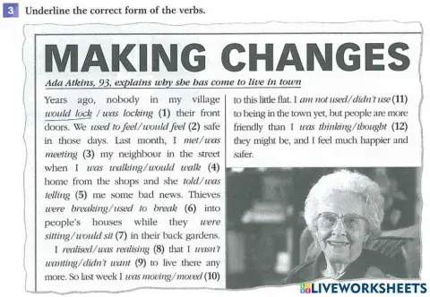 Past habits and states