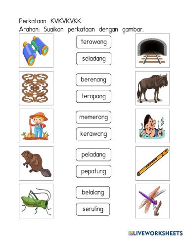 Perkataan KV+KV+KVKK