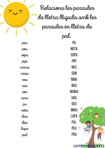 Lletra de pal i lligada 1